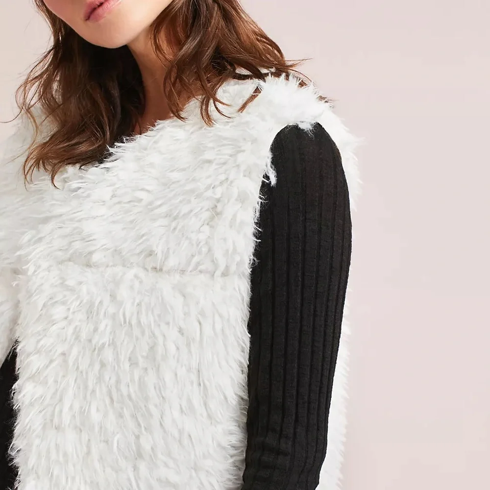 Michael Stars Faux Fur Reversible Vest - Picture 3 of 5